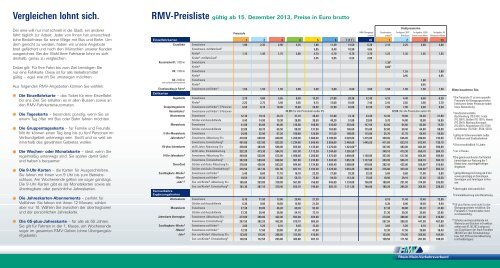RMV-Preisliste 2014 (PDF, 474 KB)