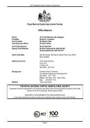 results - Royal National Capital Agricultural Society