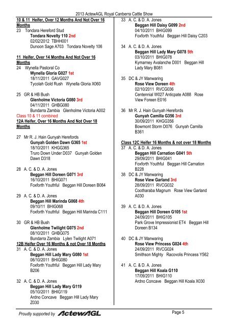 results - Royal National Capital Agricultural Society