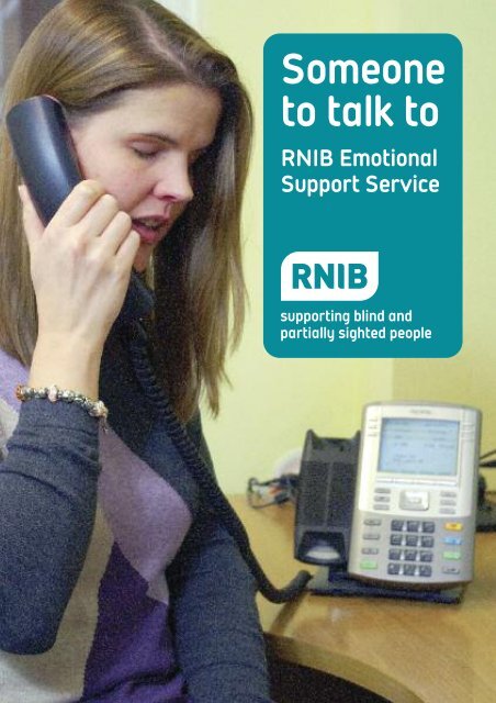 Emotional Support Service leaflet (PDF, 172Kb) - RNIB