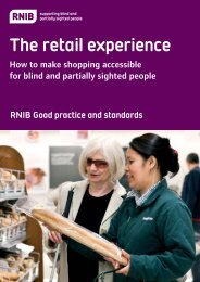 The retail experience - RNIB