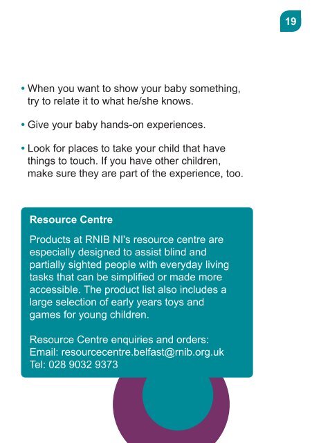 RNIB NI's Looking Ahead, A Parent's Guide (PDF, 560kb)