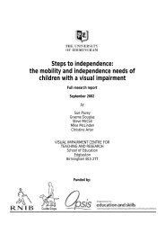 Steps to independence: the mobility and independence ... - RNIB