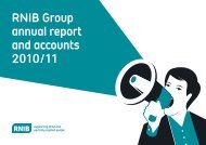 RNIB Group annual report and accounts 2010/11