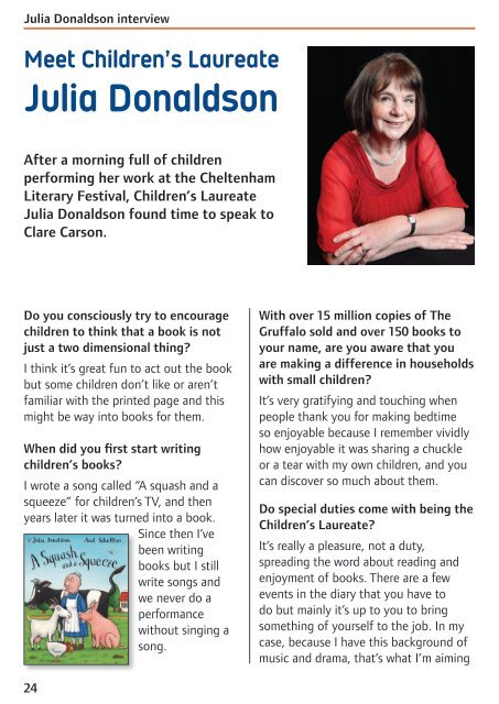 Meet Julia Donaldson Summer reading Books of my life - RNIB