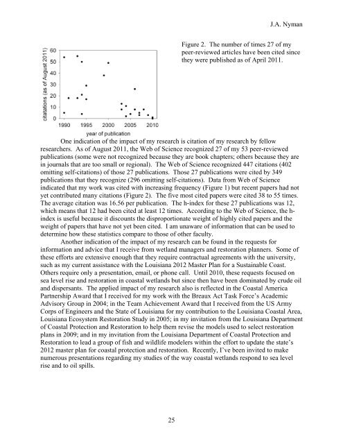 john andrew nyman - LSU School of Renewable Natural Resources ...