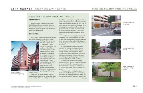 CENTURY STATION PARKING GARAGE - Roanoke