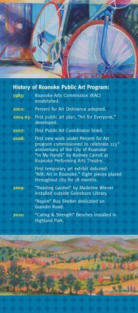 PUBLIC ART CATALOG - Roanoke