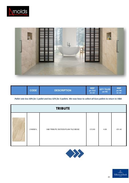 TILE STOCK PROFILE AUGUST 2012 - RO Arnolds