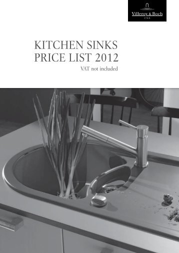 kitchen sinks price list 2012