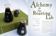 Organic AcidsâAlchemy in the Roasting Lab - Roast Magazine