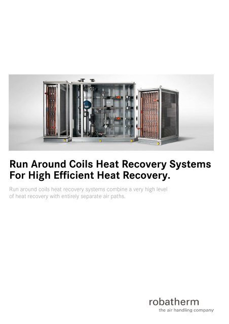 Run-Around Coil Systems For High Efficient Heat ... - robatherm