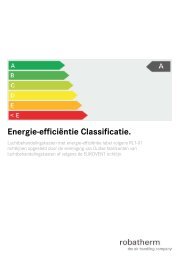 Energie-efficiėntie Classificatie. - robatherm