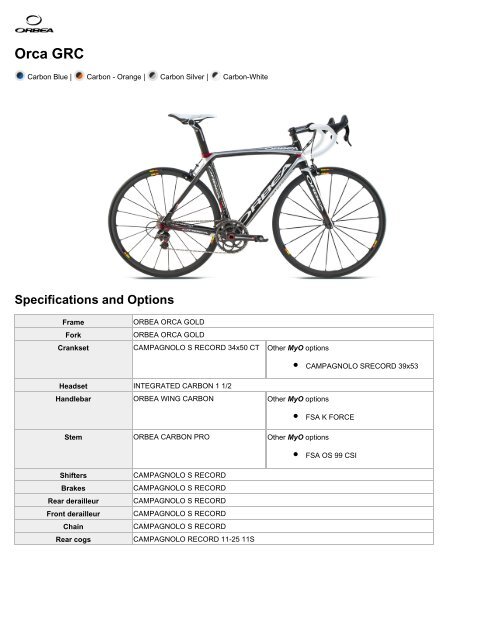 orbea orca campagnolo