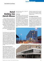 Hotel Holiday Inn ZÃ¼rich Messe, 2009 - Robe Verlag