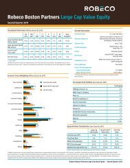 Robeco Boston Partners Large Cap Value Equity - Robeco.com