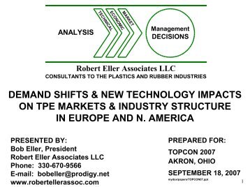 demand shifts & new technology impacts on tpe markets & industry ...