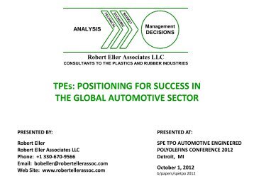 POSITIONING FOR SUCCESS IN THE GLOBAL AUTOMOTIVE