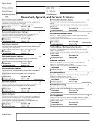 PSI Questionnaire - Roberts Environmental Center