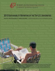2010 Sustainability Reporting of the Top U.S. Universities - Roberts ...
