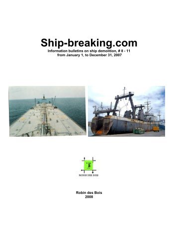 Ship-breaking.com. Special issue, Global ... - Robin des Bois