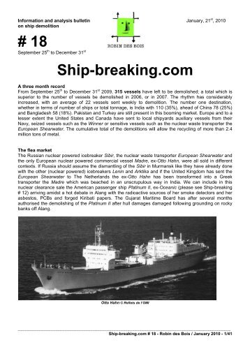 # 18 Ship-breaking.com - Robin des Bois