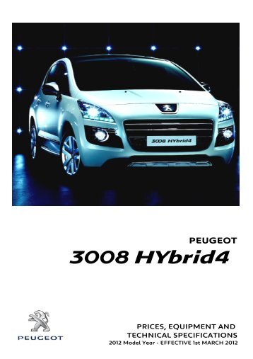 Peugeot 3008 HYbrid4 - Robins & Day