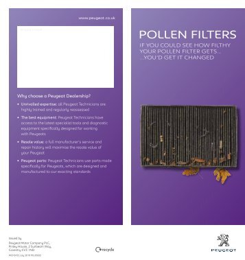 Peugeot Pollen Filters.pdf - Robins & Day