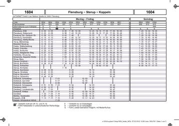 Flensburg − Sterup − Kappeln - Bahn