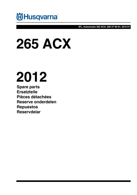 Automower 265 acx hot sale