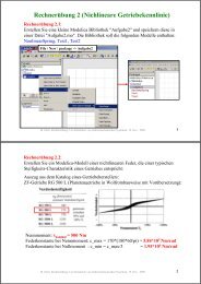 Rechnerübung 2 (Nichlineare Getriebekennlinie)