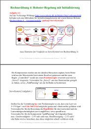 Rechnerübung 4: Roboter-Regelung mit Initialisierung