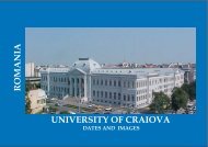 UNIVERSITY OF CRAIOVA ROMANIA