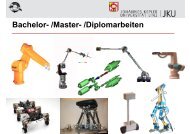 Bachelor- /Master- /Diplomarbeiten - Institut fÃ¼r Robotik - JKU