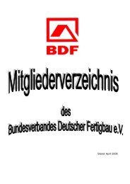 Fördernde BDF-Mitglieder - Bundesverband Deutscher Fertigbau eV