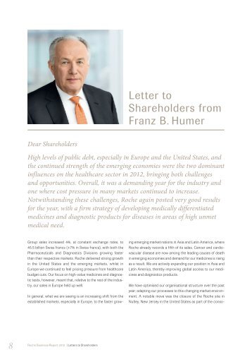 Letters to Shareholders - Roche
