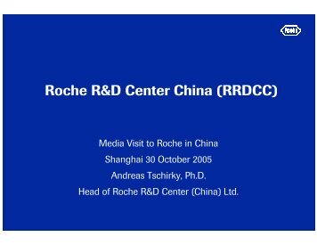 Roche R&D Center China (RRDCC)