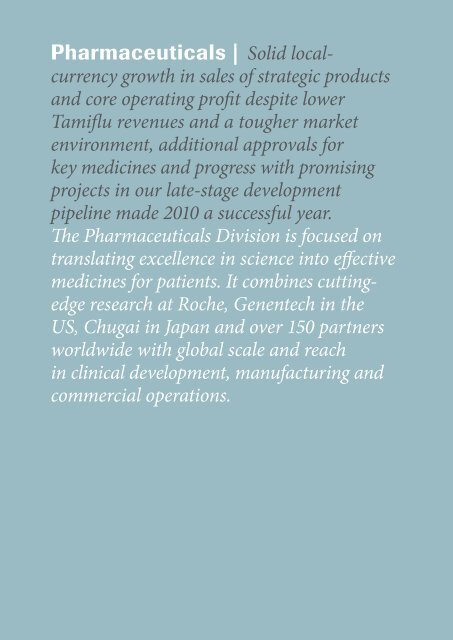 Roche Annual Report 2010