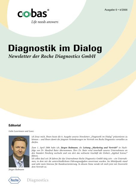 Diagnostik im Dialog - Roche in Deutschland