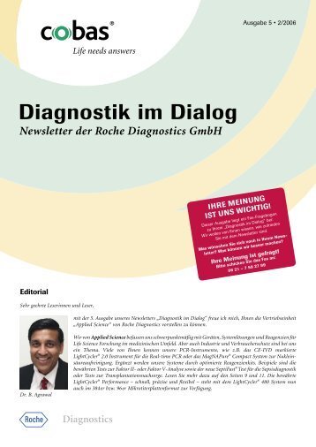 Diagnostik im Dialog (Ausgabe 5, 2/2006) - Roche in Deutschland