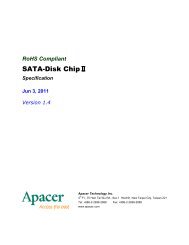 Specification Jun 3, 2011 Version 1.4 - Apacer