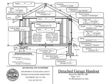 Detached Garage Handout - Rochester