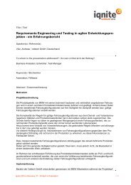 Requirements Engineering und Testing in agilen ... - Iqnite