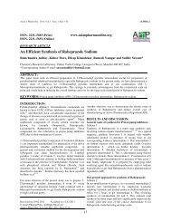 An Efficient Synthesis of Rabeprazole Sodium - asian pharma press