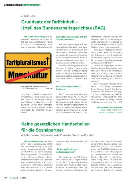 Ausgabe 12/10 - Bund Deutscher Forstleute (BDF)