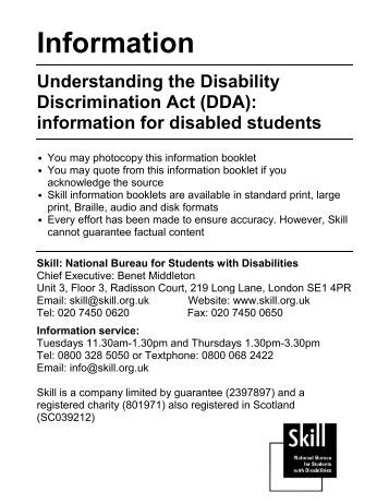disability discrimination act essay The essay will also critically analyse uk legislation and policies in the areas of legislation in disability until 1995 when the disability discrimination act 1995. disability discrimination act essay The essay will also critically analyse uk legislation and policies in the areas of legislation in disability until 1995 when the disability discrimination act 1995.