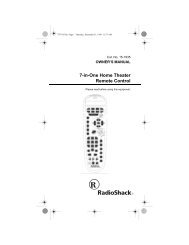 7-in-One Home Theater Remote Control - Radio Shack