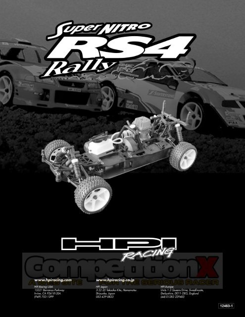 HPI Super Nitro RS4 Rally Manual - CompetitionX.com
