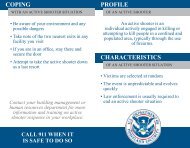 Active Shooter - Pocket Card Information