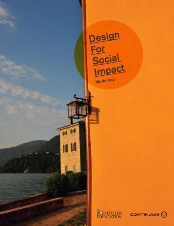 Design For Social Impact - The Rockefeller Foundation